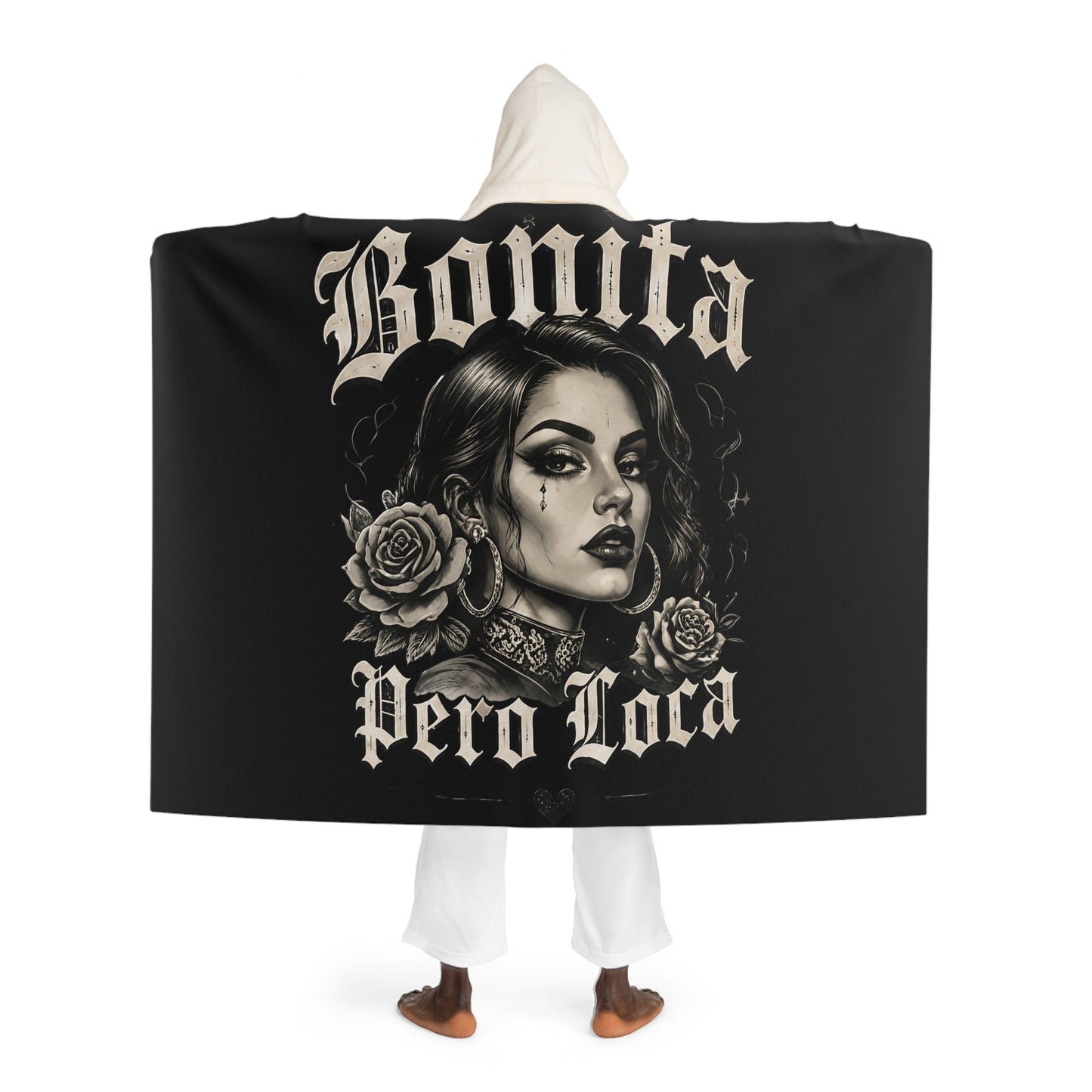Bonita Hooded Sherpa Fleece Blanket
