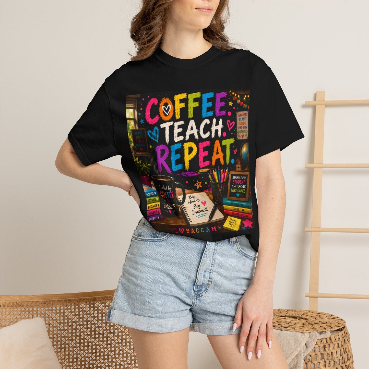 Unisex Coffee. teach. repeat