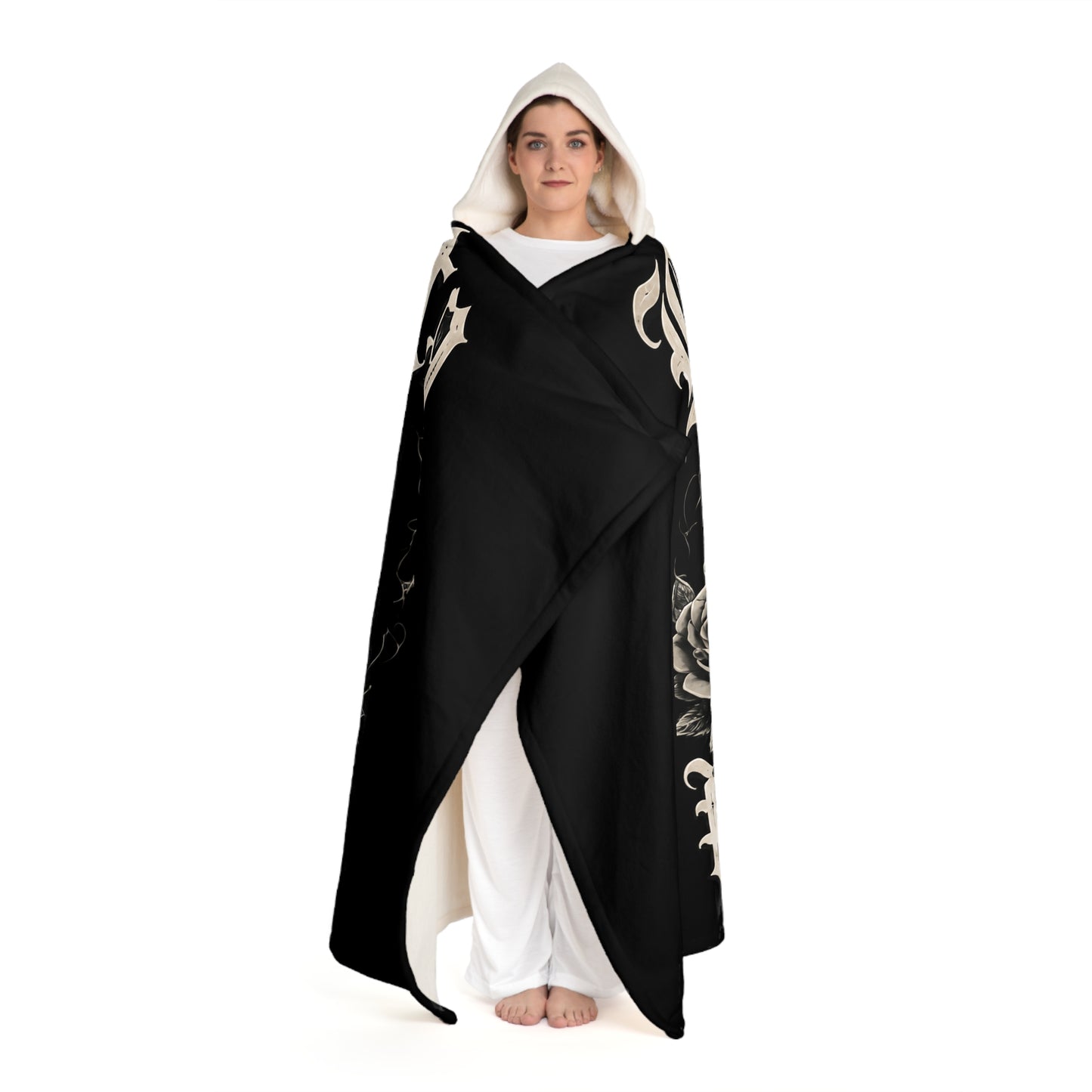 Bonita Hooded Sherpa Fleece Blanket