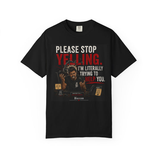 Unisex stop yelling